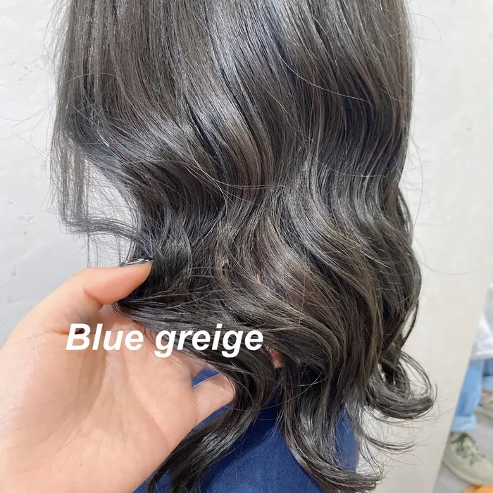ブルーグレージュ 元が少し明るければブリーチなしでもok Jos所属 Hoshie 韓国スタイルのヘアカタログ ミニモ