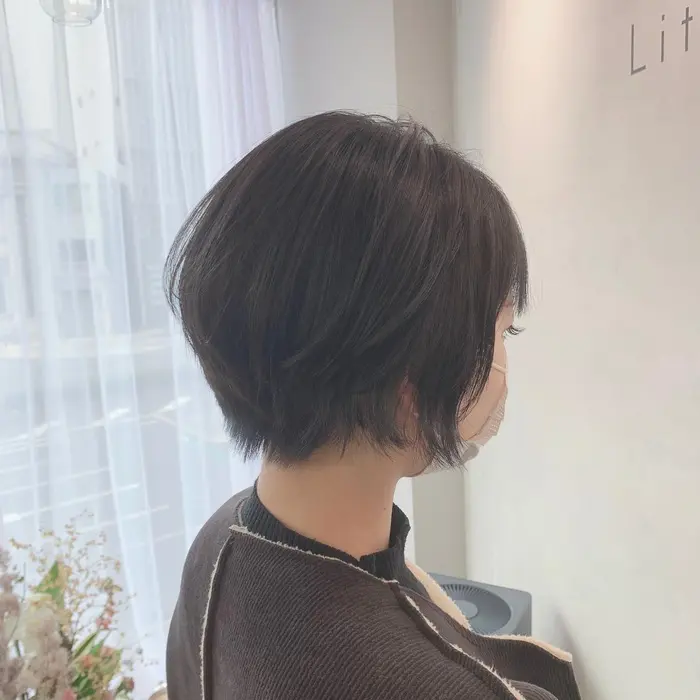 丸みショート ブルーアッシュ Litzy By Khair所属 内田 真希 ショート ピンクカラー のヘアカタログ ミニモ