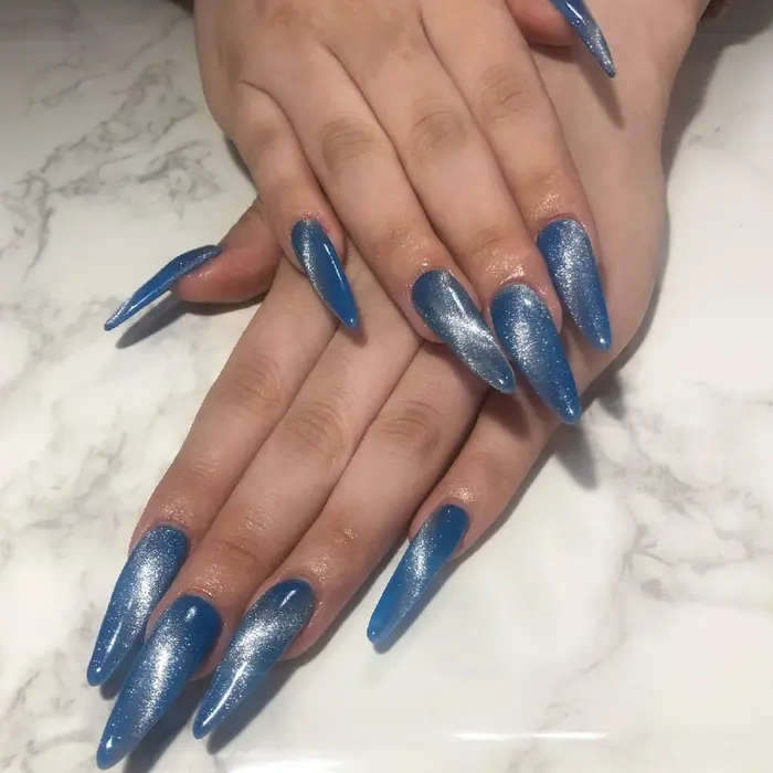 スカルプ スカルプやり放題 マグネットネイル トレンドネイル ブルーネイル Nailroom Sb所属 Nailroom Sb 𓈒𓂂𓏸のネイル デザイン ミニモ