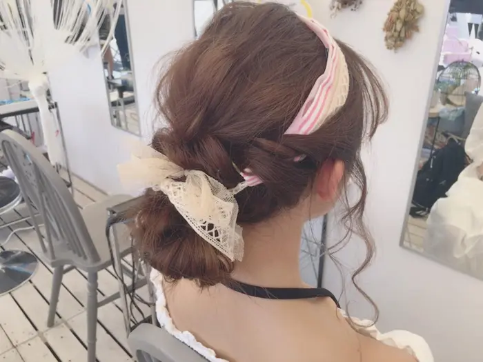 ターバンヘアアレンジ ターバン 簡単アレンジ Earth竹ノ塚店所属 横田 朋美のヘアカタログ ミニモ