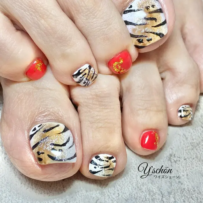 22年 寅年 Y Schon ワイズシェーン所属 Y Schon ワイズシェーンのネイルデザイン ミニモ