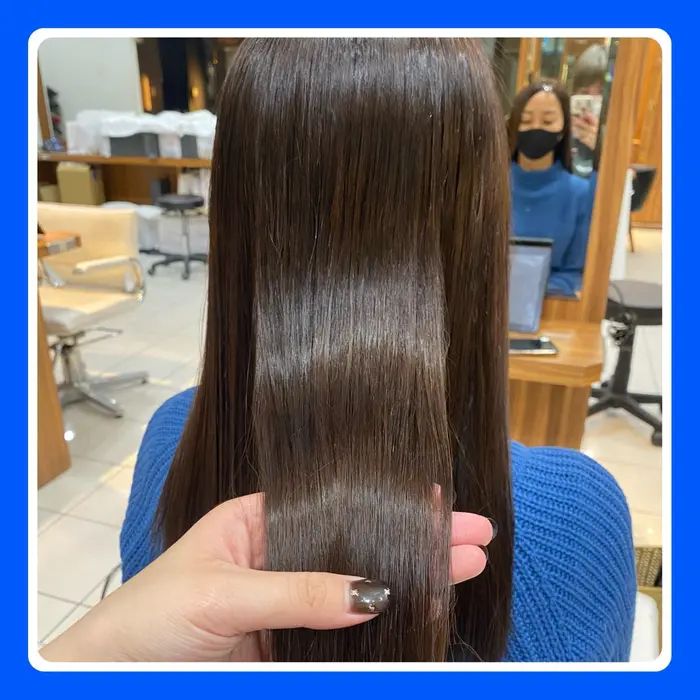 縮毛矯正はしたくない方おすすめ ストレート トリートメントの新しいストレートメント 真っ直ぐにし Produce南林間店所属 Wカラー特化 小野寺瑠南のヘアカタログ ミニモ