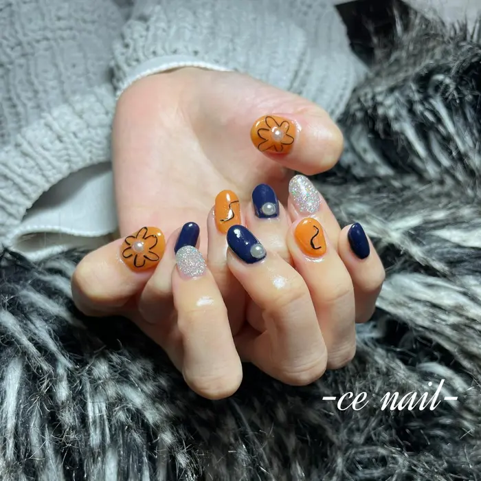 大阪ネイルサロン 和泉市ネイルサロン 和泉ネイルサロン 和泉市 青葉台 ネイリスト デ Ce Nail 所属 北川 心のネイル デザイン ミニモ