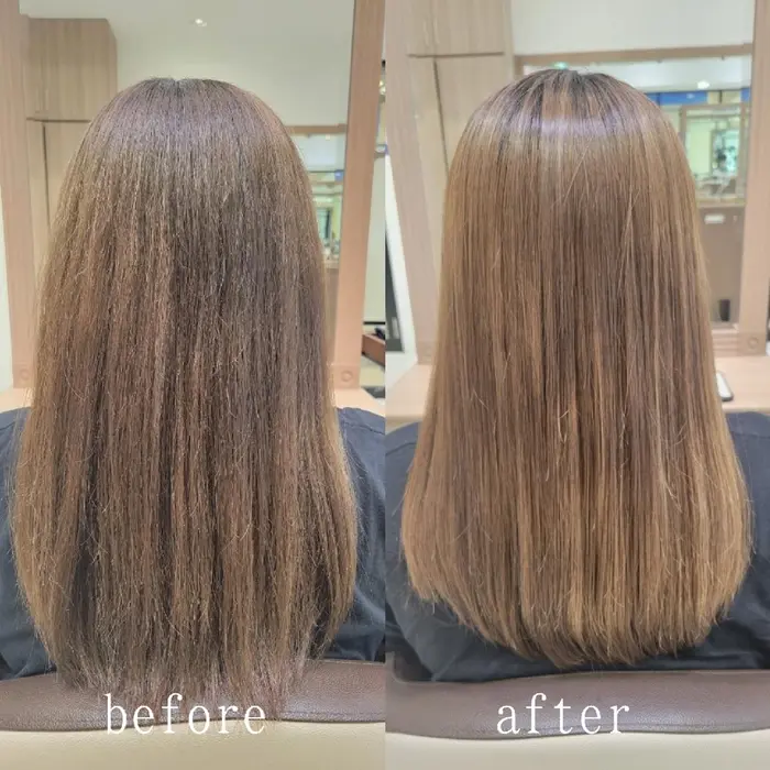 酸熱トリートメント 縮毛矯正が出来ないブリーチ毛の方に オススメです Ash 笹塚店所属 中山智香 髪質改善 縮毛 矯正のヘアカタログ ミニモ