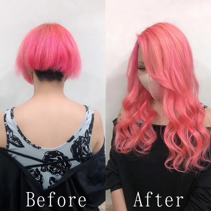 ビビッドなピンクでコーデにアクセントをプラスしちゃいましょう肌の色との相性もバッチリです A あるじゃんすー岡山店所属 あるじゃんすー 岡山店のヘア カタログ ミニモ