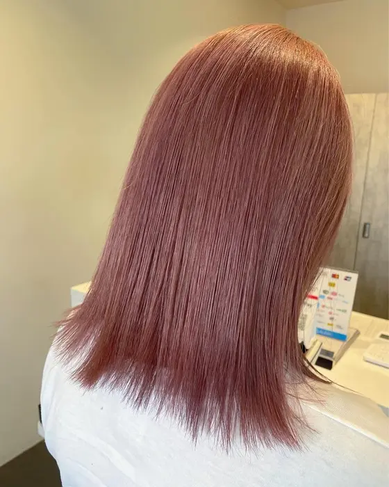 ピンクベージュ B T Basic所属 西村 一志のヘアカタログ ミニモ ピンクベージュ B T Basic所属 西村 一志のヘアカタログ ミニモ