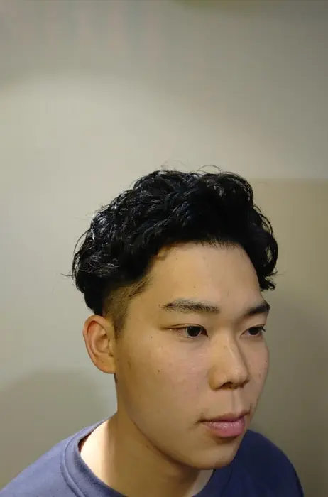 アップバングパーマ かきあげ 立ち上げやすいようにパーマ Chair所属 佐々木 こうたのヘアカタログ ミニモ