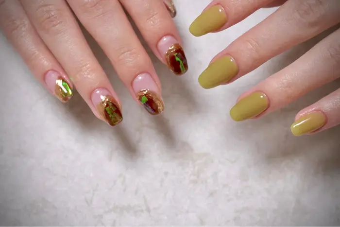 お客様nail トレンドネイル 松戸ネイル くすみネイル 春ネイル21 ニュアンスネイル ミ Mh Nail所属 Mh Nailのネイル デザイン ミニモ