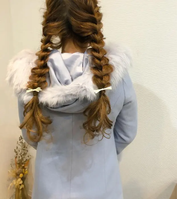 編み込みツイン Hair Salon Stella所属 平原 舞のヘアカタログ ミニモ