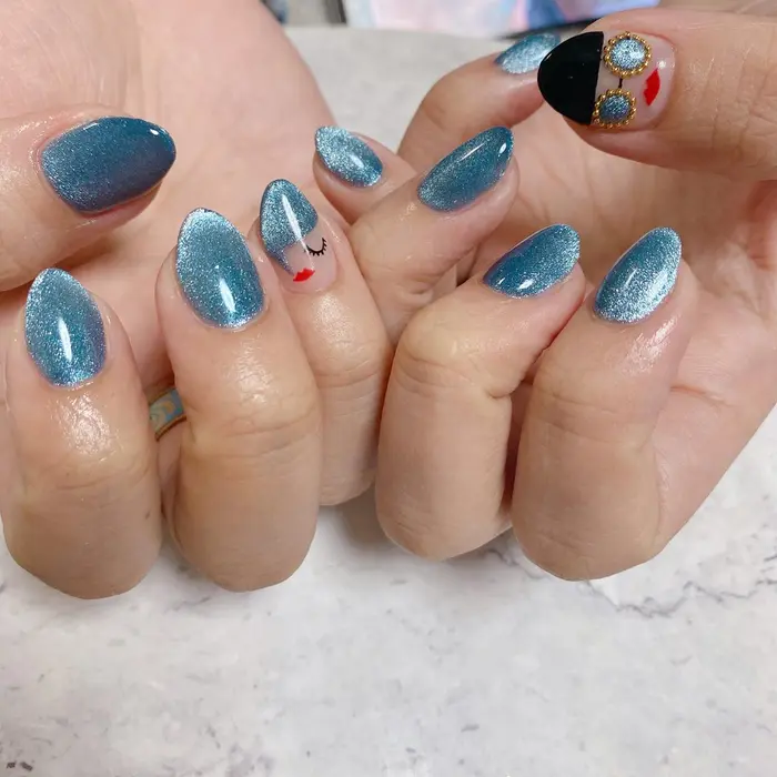 別料金 マグネットネイル1本 100円 Nailsalon Reo所属 Reonail Mikaのネイル デザイン ミニモ