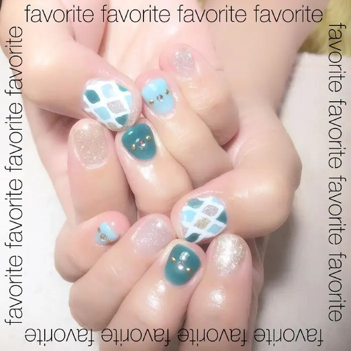モロッカンネイル コラベル柄ネイル コラベル柄 モロッカンネイル モロッカン タイ Petitnailmiu プチネイルミウ所属 プチネイルミウ Miuのネイルデザイン ミニモ