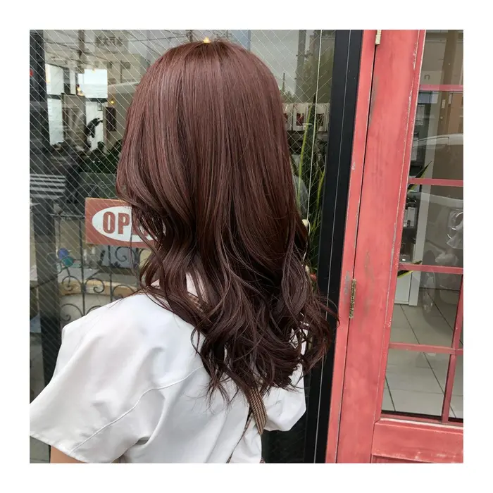 コーラルブラウン 初カラー 坂場彩乃 さかばあやの プティパ 髪質改善 インナーカラー 縮毛矯 Hair Design Petit Pas ヘアデザインプティパ所属 坂場 彩乃のヘアカタログ ミニモ