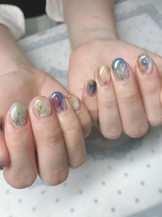 インクが無いので ジェルで代用 でも全然可愛くなりました Yuminail所属 錦糸町 Yuminailのネイル デザイン ミニモ