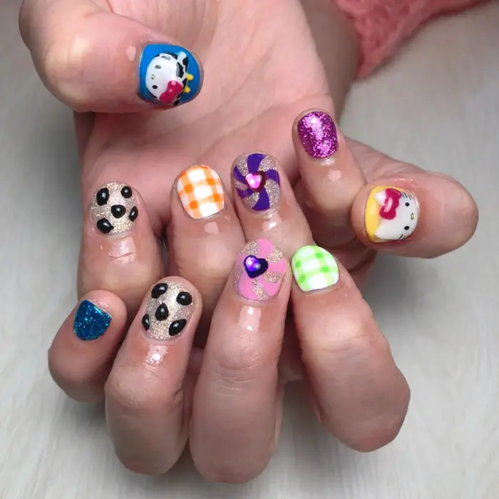 キャラクターネイル 3dパーツは 事前にお問い合わせくださいませ Raviy 大阪店所属 Miyabi のネイル デザイン ミニモ