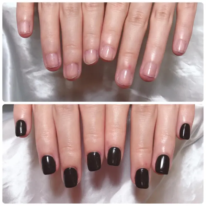 長さ出し ワンカラー Meltybunnynail所属 長さ出しスカルプ 高評価店naoのネイルデザイン ミニモ