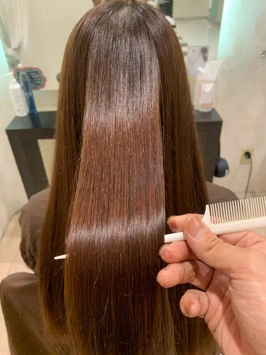 酸熱ストレートです 巻き髪も可能です Hair Make Earthセンター南店所属 掛川 大輝のヘアカタログ ミニモ