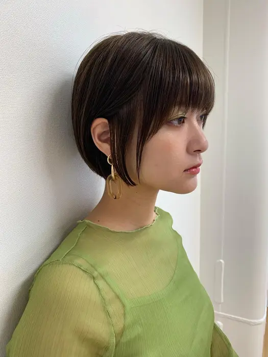 酸性ストレート ショートボブ Bassa Annex所属 似合わせショート 縮毛矯正 松坂のヘアカタログ ミニモ