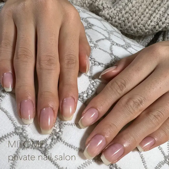 ネイルができない方に人気 甘皮の除去 指の節や指周りの硬い角質をなだらかにし爪表面を磨きます オ Mitome Private Nail Salon 所属 横浜駅近サロン Yuki Ozakiのネイルデザイン ミニモ