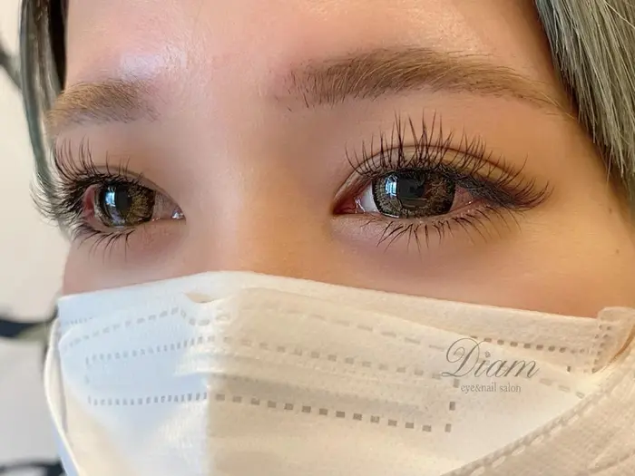 上フラットマットラッシュ130本 下30本 Diam 札幌店所属 Diam札幌店 嶋倉のマツエクデザイン ミニモ