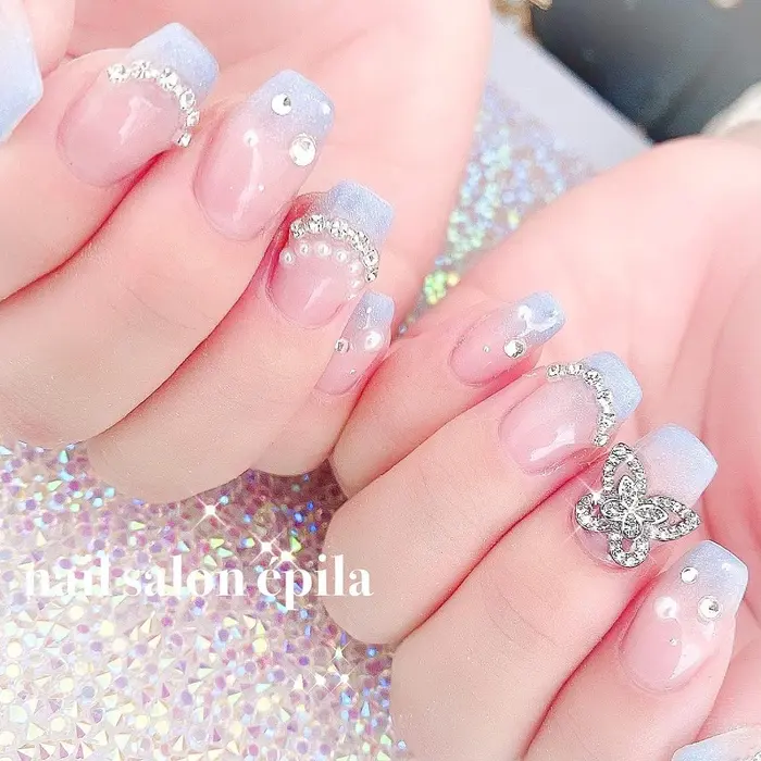Nail Gel Rubycell Gelnail 持ち込みデザイン ロングネイル ア Nail Salon Epila所属 Epila キラキラネイル専門店のネイルデザイン ミニモ