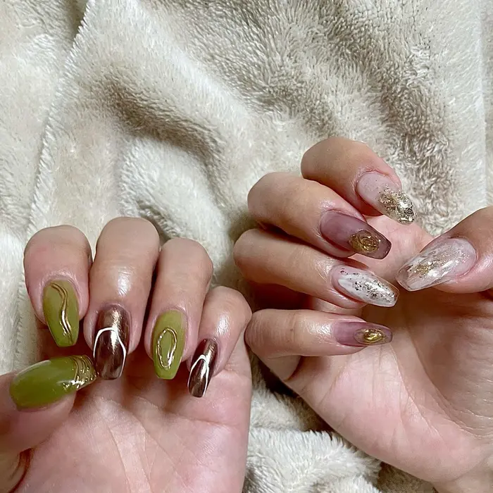 Allure小山店 Hair Beauty Quatro内 所属 後藤 文香のネイルデザイン ミニモ