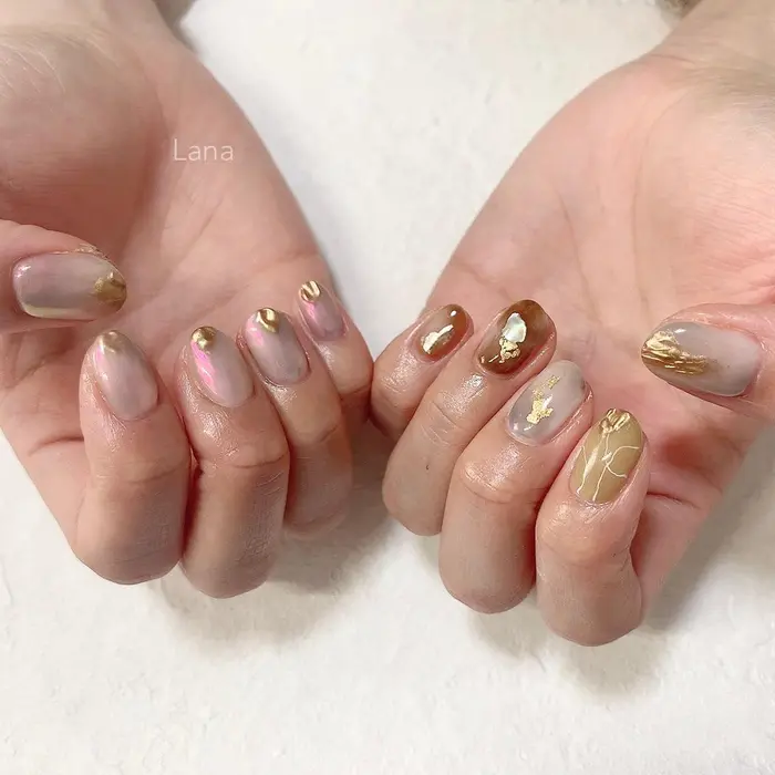 フルアート 7500 税込 オフ込みの料金です 持ち込み可 パラジェル Lana Nail所属 Lana Nailのネイル デザイン ミニモ