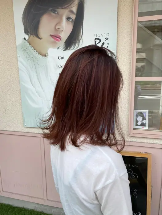 暖色系のカラーに 春の季節にオススメです Figaro Re所属 菅野 美月のヘアカタログ ミニモ