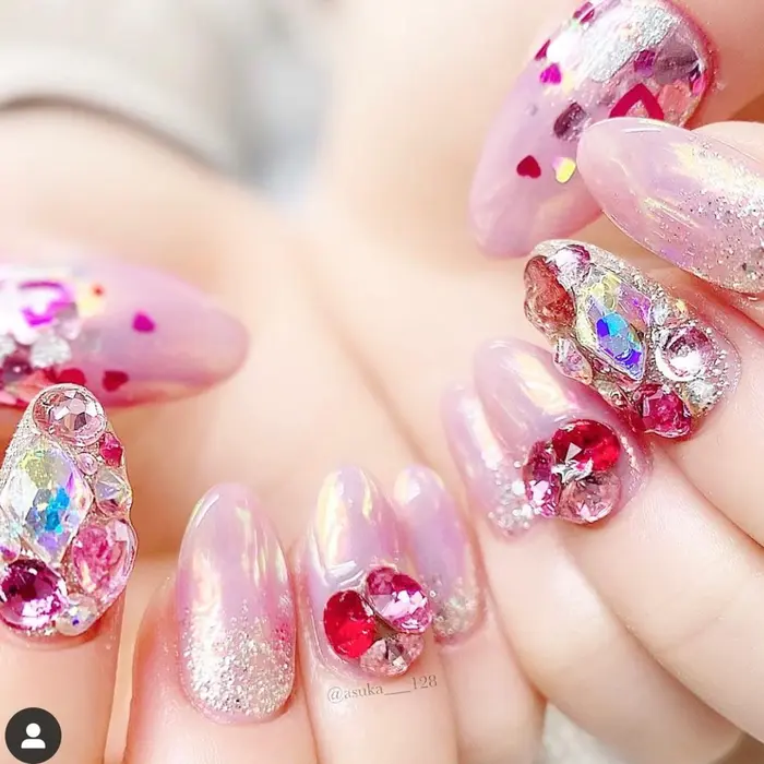 キラキラ ハート ピンクの写真が多めですが 自分のネイルはブラウン率高めです自分の爪にはしないネ Nail Salon Epila所属 Epila キラキラネイル専門店のネイルデザイン ミニモ キラキラ ハート ピンクの写真が多めですが 自分のネイルはブラウン率高めです自分の爪にはしないネ Nail Salon Epila所属 Epila キラキラネイル専門店のネイルデザイン ミニモ