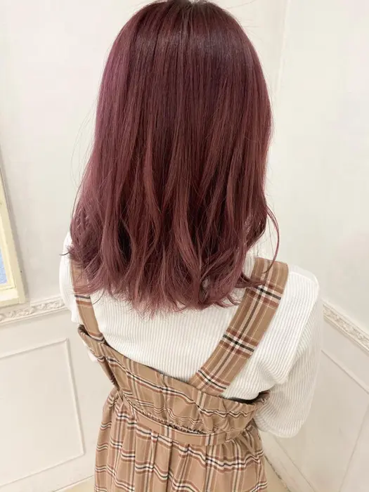 ピンクカラー Feuille Copain所属 佐々木 綾のヘアカタログ ミニモ