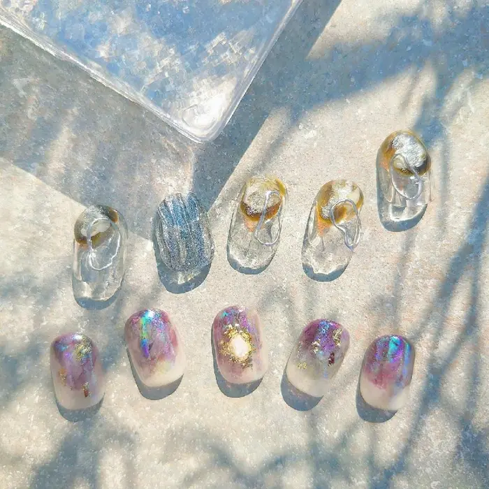 𝚍𝚎𝚜𝚒𝚐𝚗 𝚖𝚒𝚡 瑞江駅 ネイルサロン プライベートネイルサロン 𝚐𝚎𝚖𝚒𝚌𝚔𝚕𝚎 Gemickle Nail所属 近藤 ひとみのネイルデザイン ミニモ