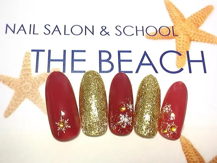 赤茶で冬ネイル ネイルサロン スクールrenao所属 ネイルサロン Renao 新人のネイルデザイン ミニモ