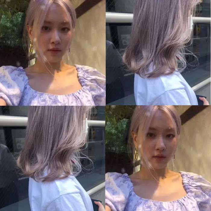ロゼとお揃いのシルバーヘアー ブリーチ2回必要です Blue Faces表参道所属 艶透明感 Shida Uranのヘア カタログ ミニモ