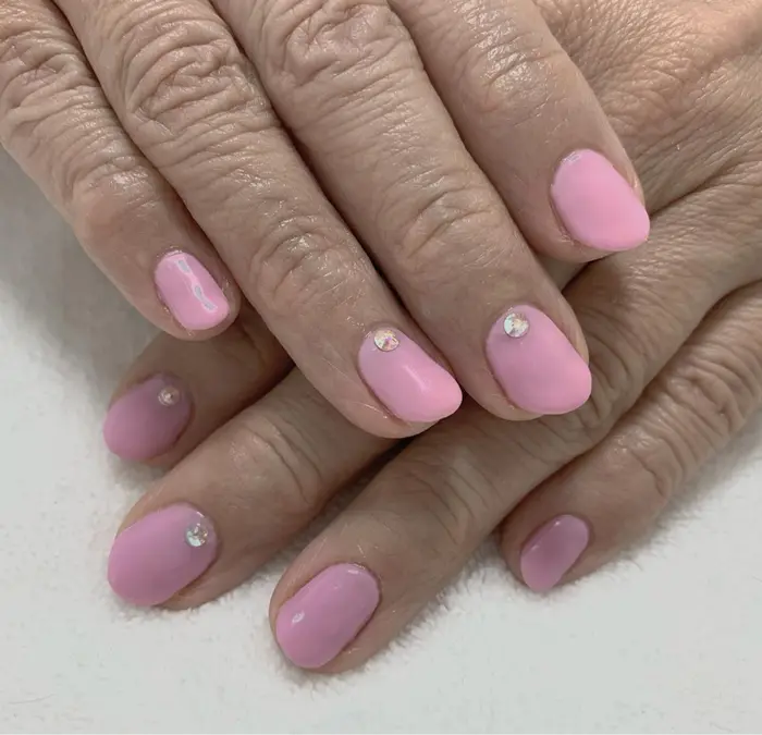Lilac Pink Nails ライラックピンクネイル 21 3 8月曜日 5時半起き プライベートネイルサロン Kanakanail所属 ネイリスト カナカのネイルデザイン ミニモ