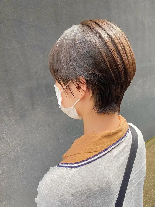 頭の形 顔の輪郭 全部を見た上でのショートカット 髪質が直毛で扱いにくい方や くせ毛で悩んでる グランジュテ所属 骨格カット 伊地知 雄太の ヘアカタログ ミニモ