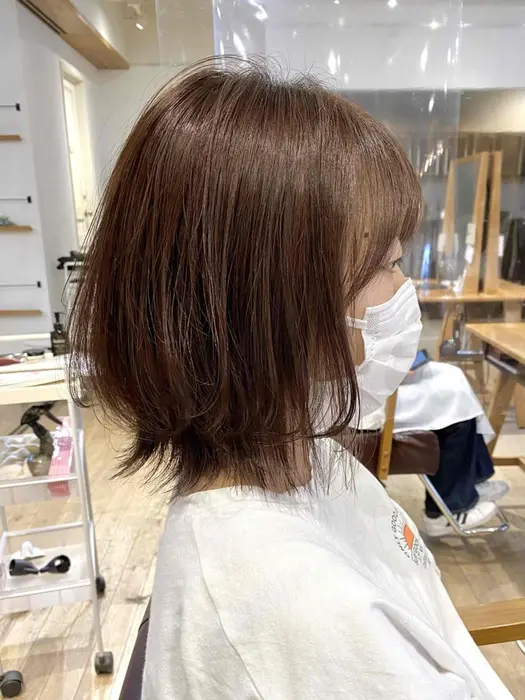 レイヤー レイヤーカット レイヤーミディアム レイヤーミディ フェイスレイヤー 顔周り 前髪 シース Neolive Plus所属 前田 裕介のヘアカタログ ミニモ