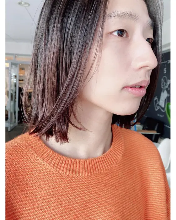 ワンレンボブ The Remmy所属 ニュアンスパーマ みやもとかおりのヘアカタログ ミニモ