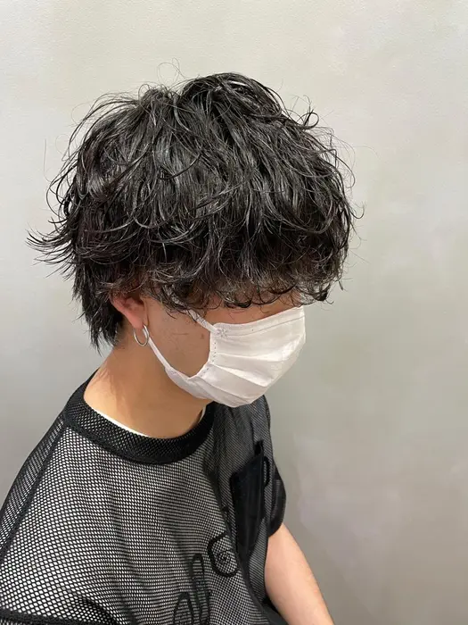 波巻きパーマ 波巻きスパイラル Eight Hakata 博多店所属 福永 速人のヘアカタログ ミニモ