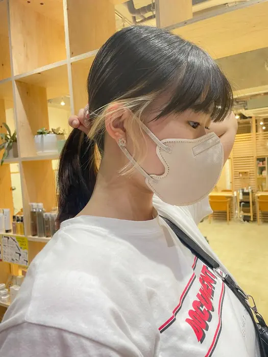 結んでも可愛いインナーカラーと顔まわりカット Une Garden所属 千葉いずみ ボブ ミディアムのヘアカタログ ミニモ