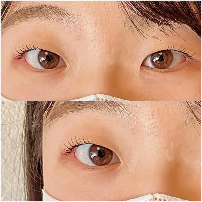 一重瞼のラッシュリフト Wao所属 平井 望のマツエクデザイン ミニモ