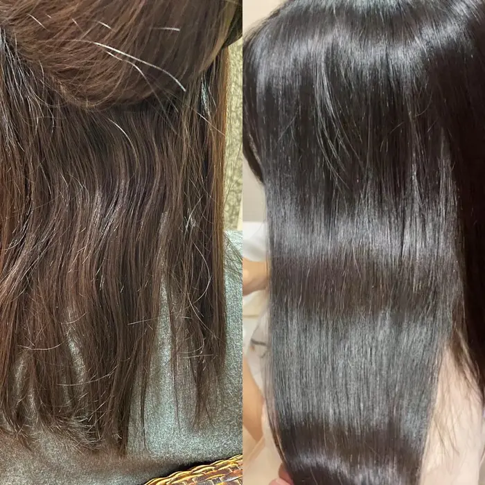 Nynyならではの生まれ変わった縮毛矯正 その名もオーダーストレートで超ダメージレスサラサラツヤツヤ Nyny長岡天神店所属 高崎 輝のヘア カタログ ミニモ