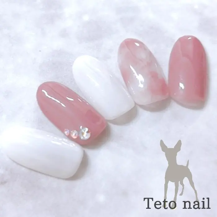 ネイルデザイン トレンドネイル ジェルネイルデザイン ジェルネイルアート Teto Teto Nail 錦糸町店所属 Teto Nail 錦糸町店のネイルデザイン ミニモ
