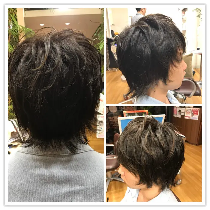 メンズスタイル 仕上げはアイロンでセットする事でより束感がでます Bamboo Classic所属 平岩 未来のヘアカタログ ミニモ