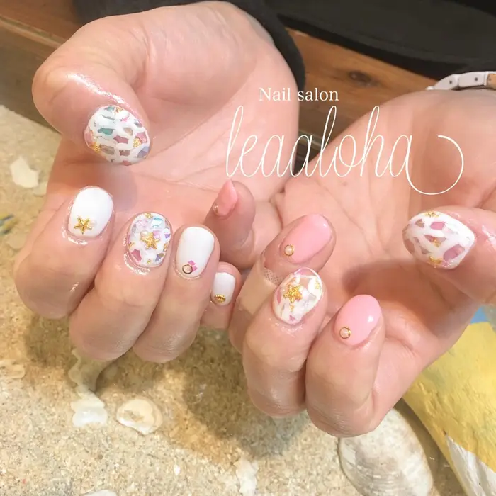 ミニモクーポン利用 6800 Tax さらに 朝活割 500 1日1名様限定 期間限定 Lea Aloha 𓇼レアアロハ所属 レアアロハ ネイル 脱毛 のネイルデザイン ミニモ