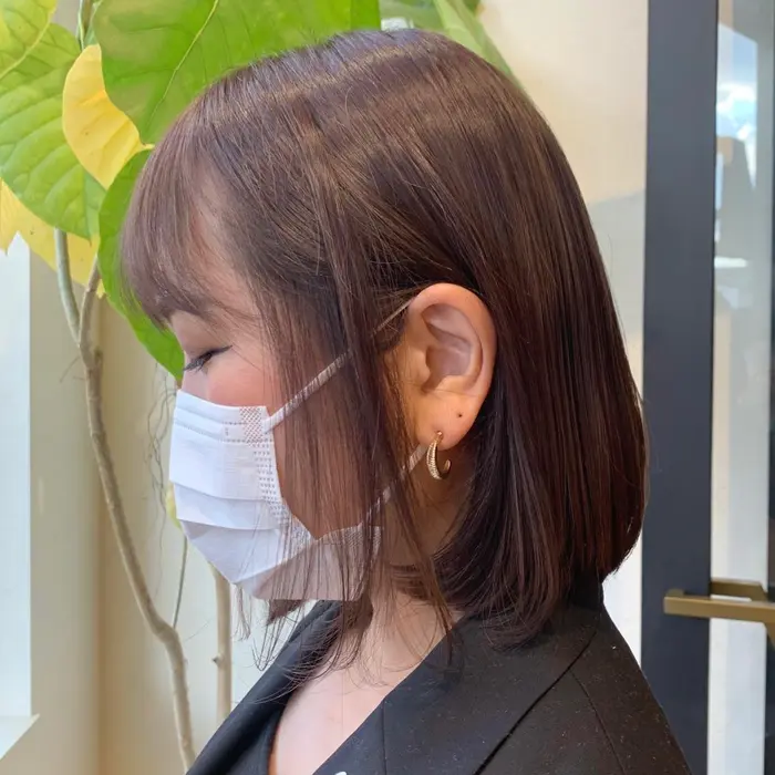 まとまりボブ 大阪美容室 高槻美容室 ノイズ マツエク 髪質改善 小顔 オリーブ Noism Osaka 高槻店所属 Noism 大田若奈のヘアカタログ ミニモ