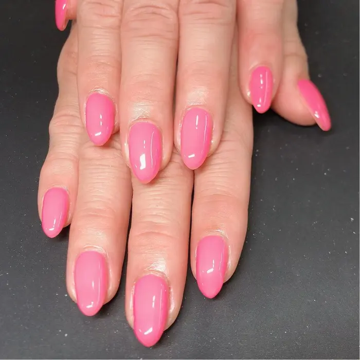 お客様ネイル ワンカラー 春色 Scenario Nail所属 Scenario アキのネイルデザイン ミニモ