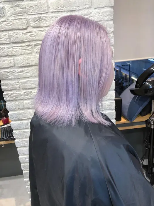 周りと差のつくペールトーンカラー ペールピンクラベンダー Offwhite 大阪店所属 Asuma ハイトーンカラー のヘアカタログ ミニモ