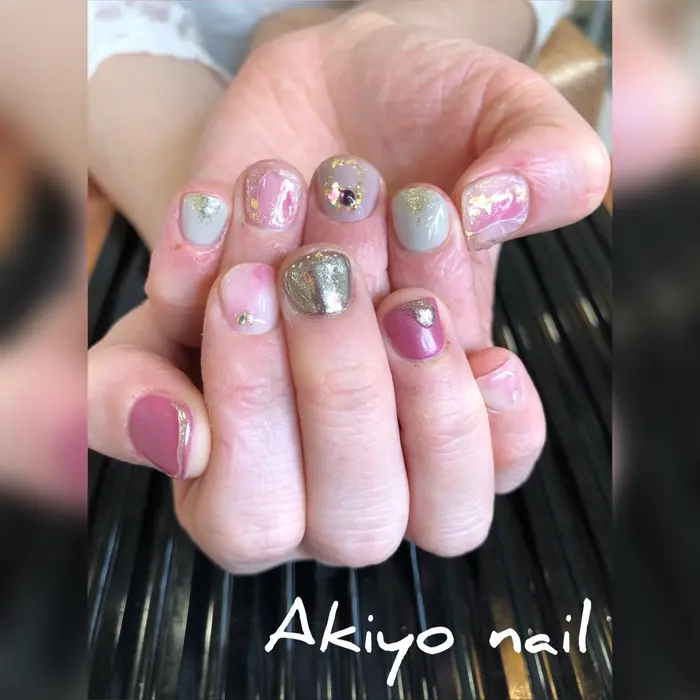春ネイル レイフィールド光の森店所属 Raynail Akiyoのネイルデザイン ミニモ