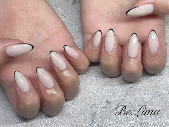ライン別途 ジェルネイル ネイルデザイン ネイルアート ネイル 滋賀ネイル 滋賀県ネイルサロ Be Lima所属 Nail Salon Be Limaのネイルデザイン ミニモ