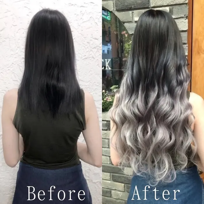 髪を染めずにきれいにグラデーション風仕上げシルバー系は一年中大人気なカラーですね Ar公式ア あるじゃんすーさいたま店所属 あるじゃんすー さいたま店のヘアカタログ ミニモ