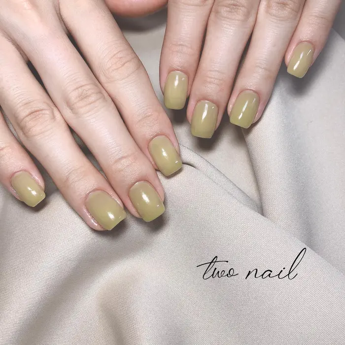 Pistachio One Color ネイルサロン 自宅サロン 和歌山市 Wakay Two Nail所属 Two Nailのネイル デザイン ミニモ
